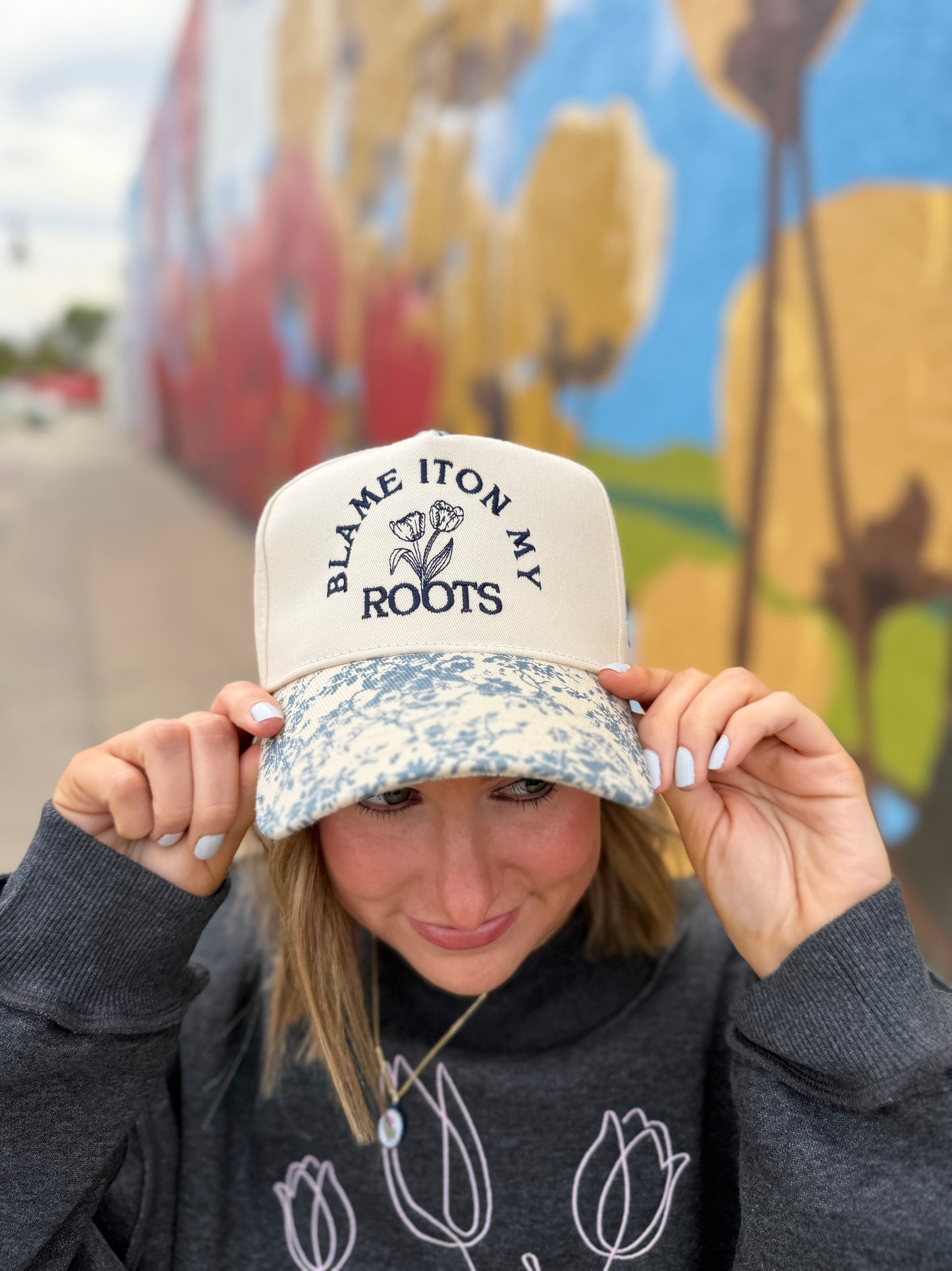 Blame It On My Roots Trucker Hat