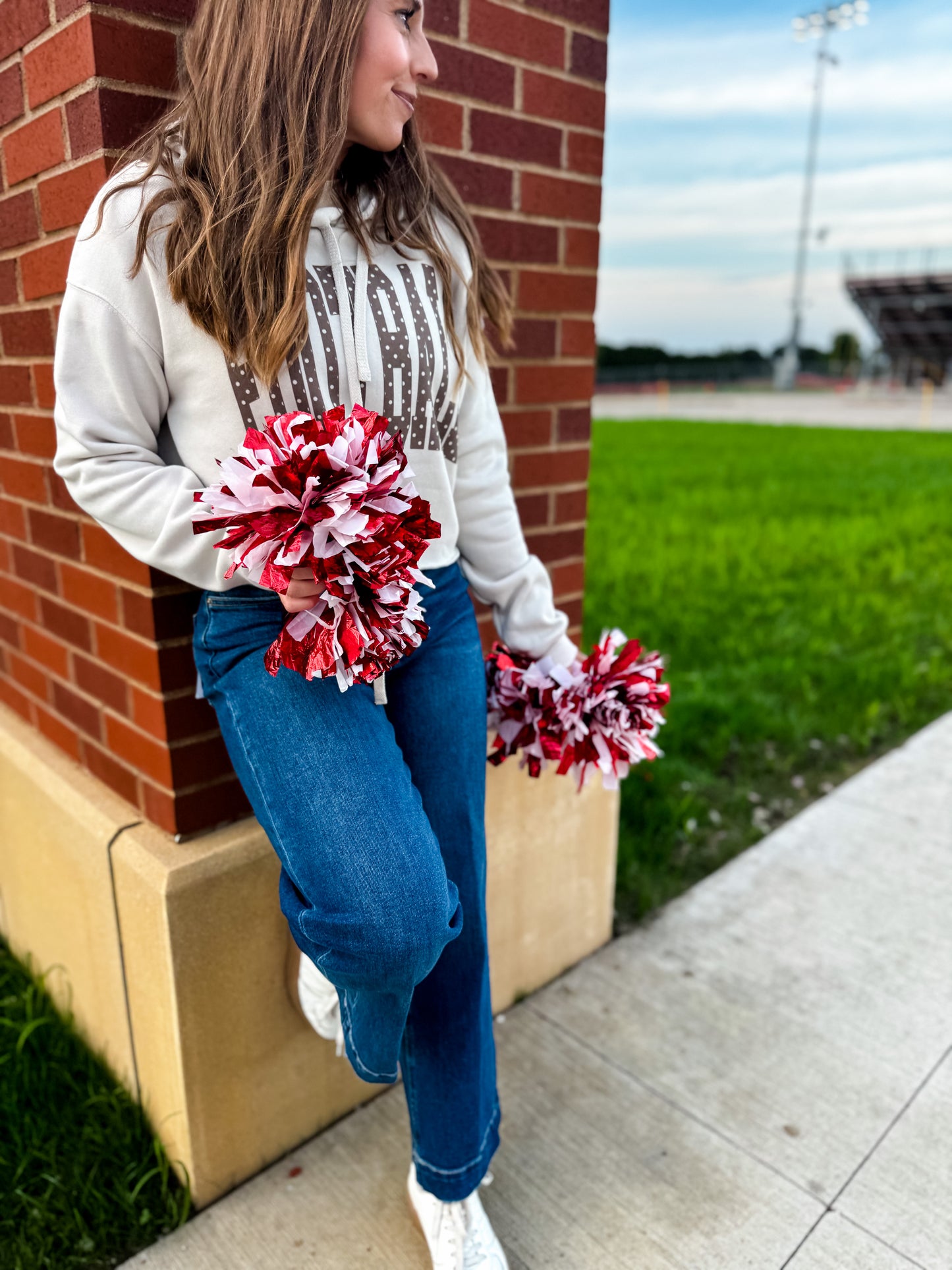 Football Polka Dot Hoodie