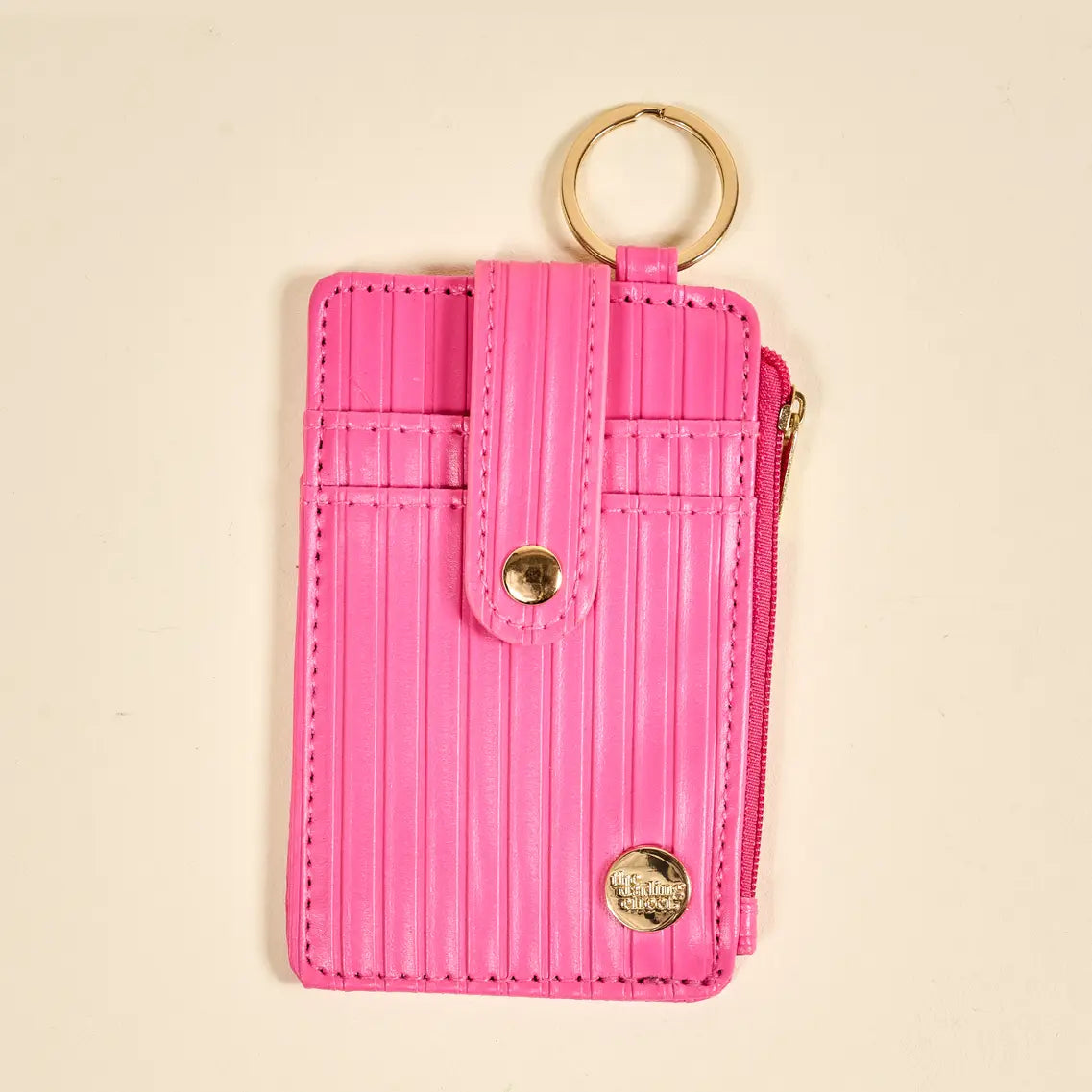 Pink Ridge Keychain Wallet