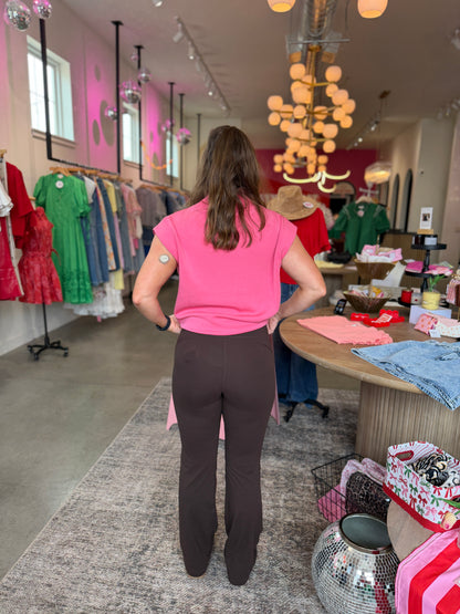 Espresso Bell Bottom Yoga Pants