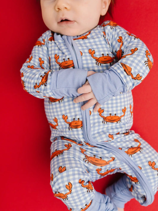Crabby Bamboo Onesie