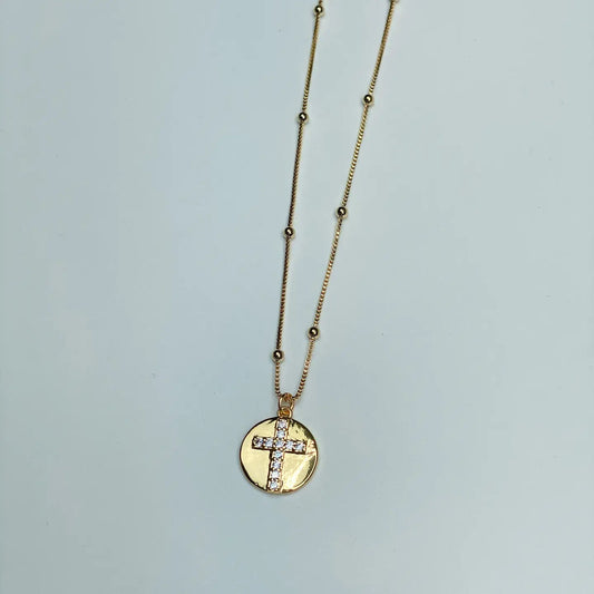 Michaela Cross Necklace