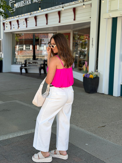 Pink Bubble Cami Top