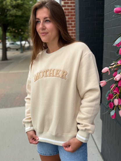 MOTHER Taupe Crewneck