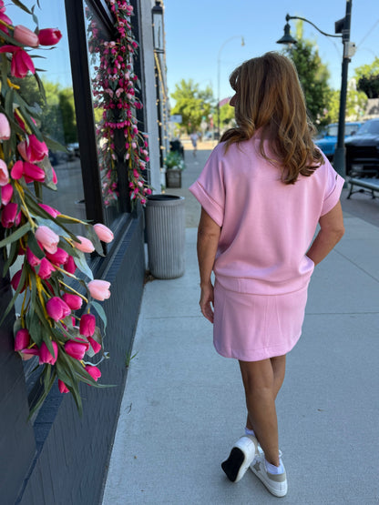 Pink A Line Skort