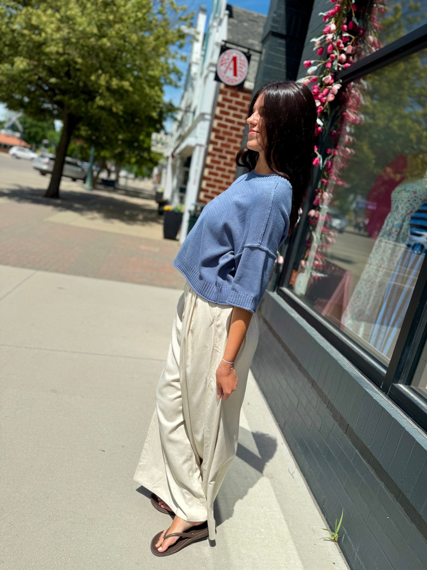 Oatmeal Pleated Dress Pants