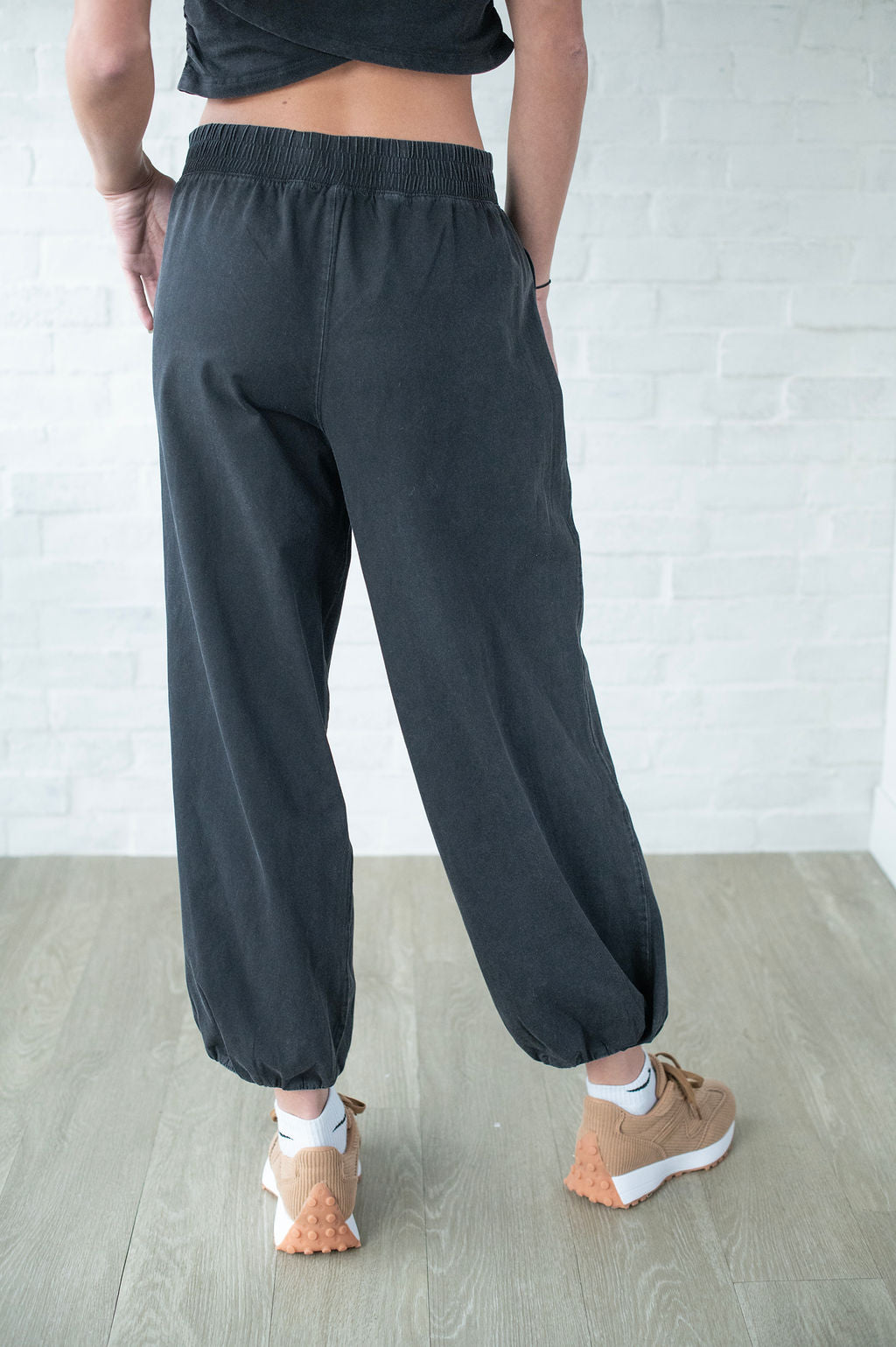 Ash Black Baggy Joggers