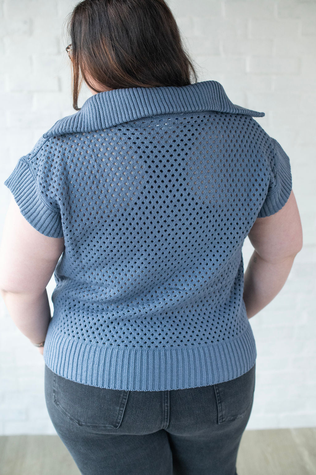 Duty Blue Hole Zip Top