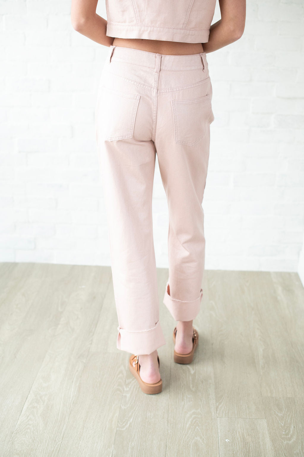 Mauve Shimmer Denim Jeans