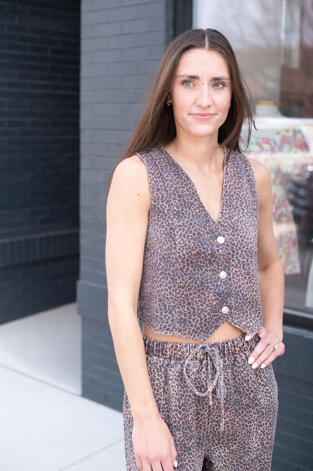 Leopard Vest