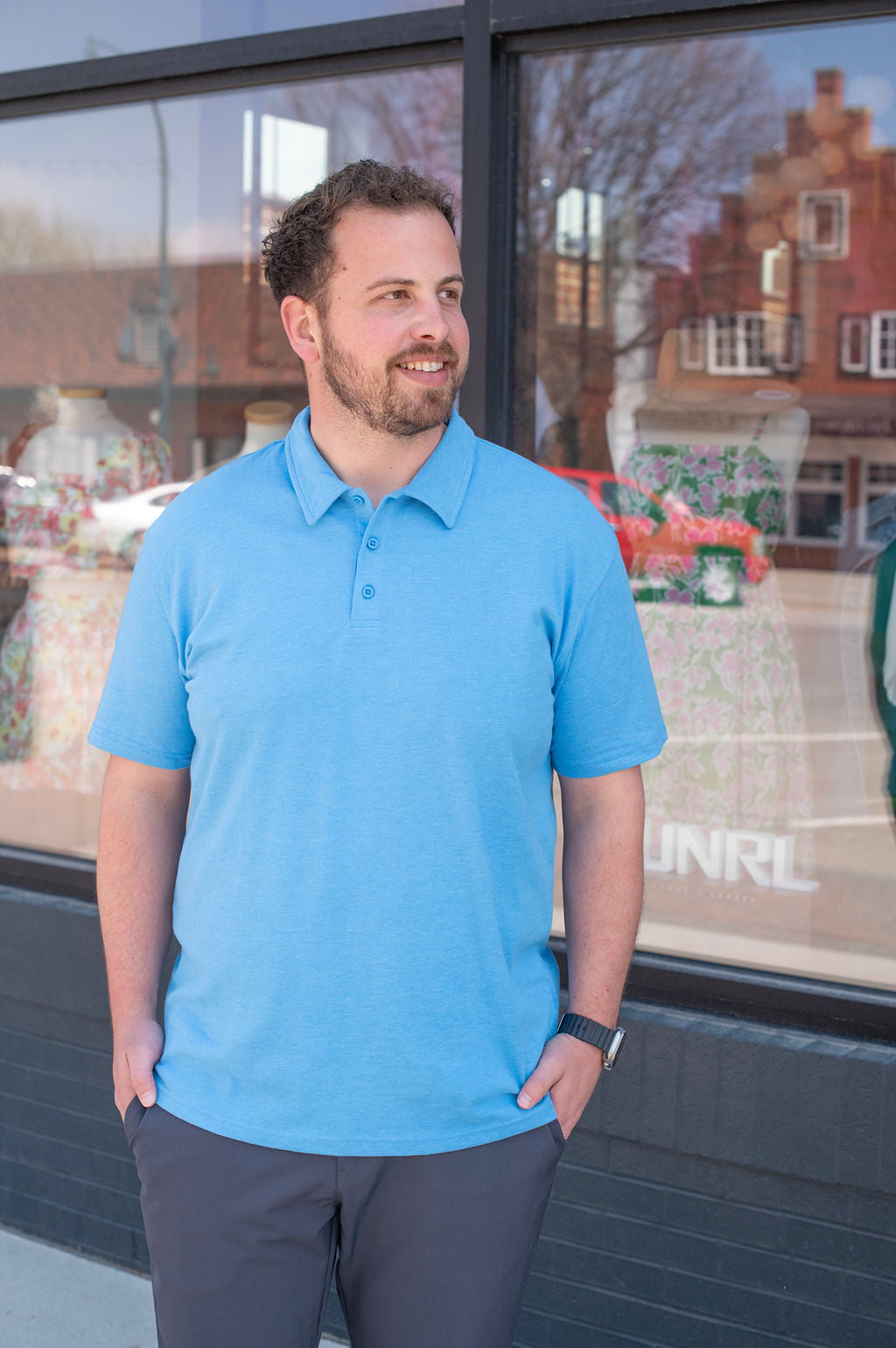 True Classic Blue Cotton Polo