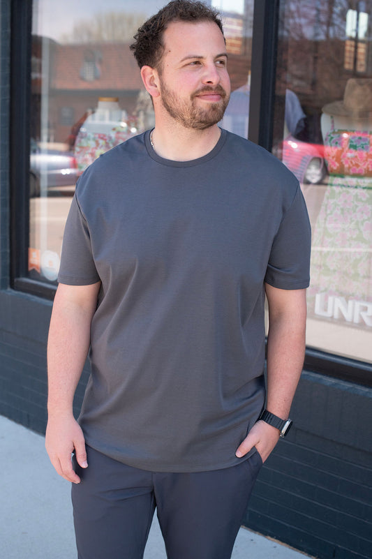 True Classic Prima Cotton Carbon Tee