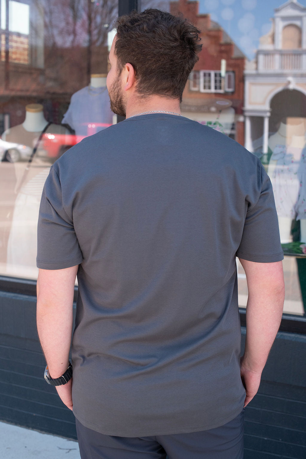 True Classic Prima Cotton Carbon Tee