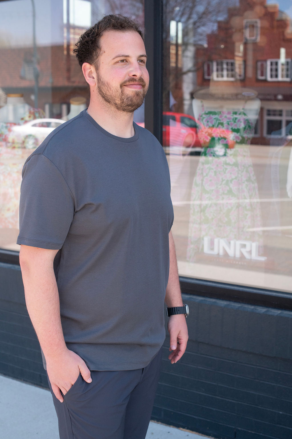 True Classic Prima Cotton Carbon Tee