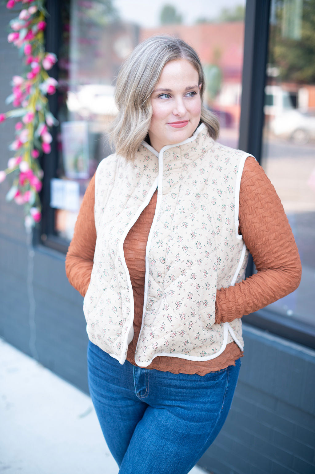 Ginger Sheer Layering Textured Top