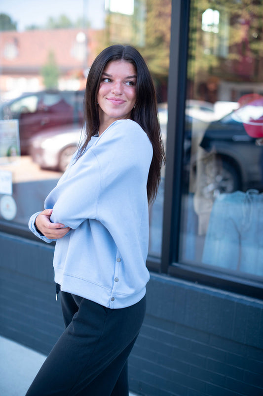 Cloud Scuba Button Side Pullover