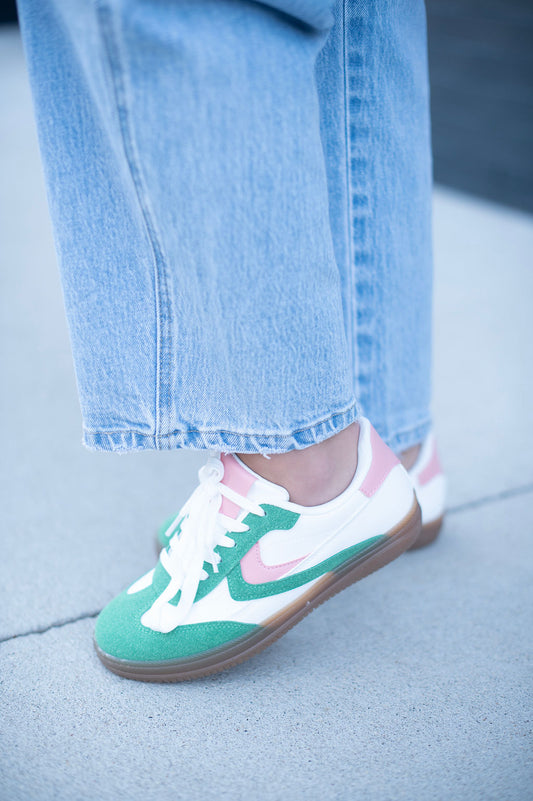 Pink + Green Sneaker