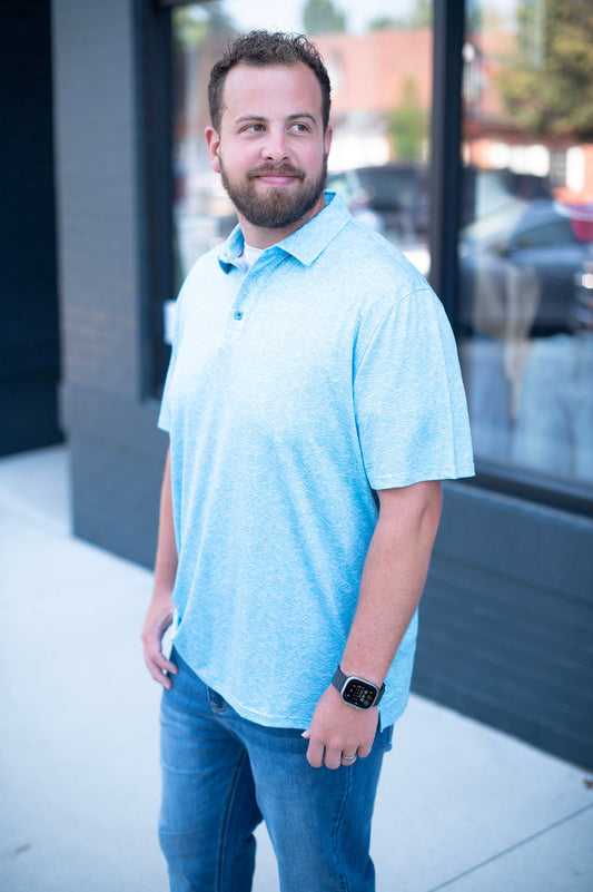 Flag + Anthem Wave Performance Polo