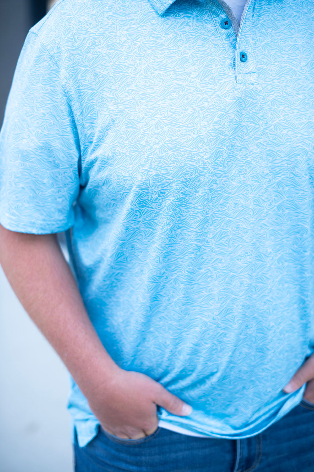 Flag + Anthem Wave Performance Polo