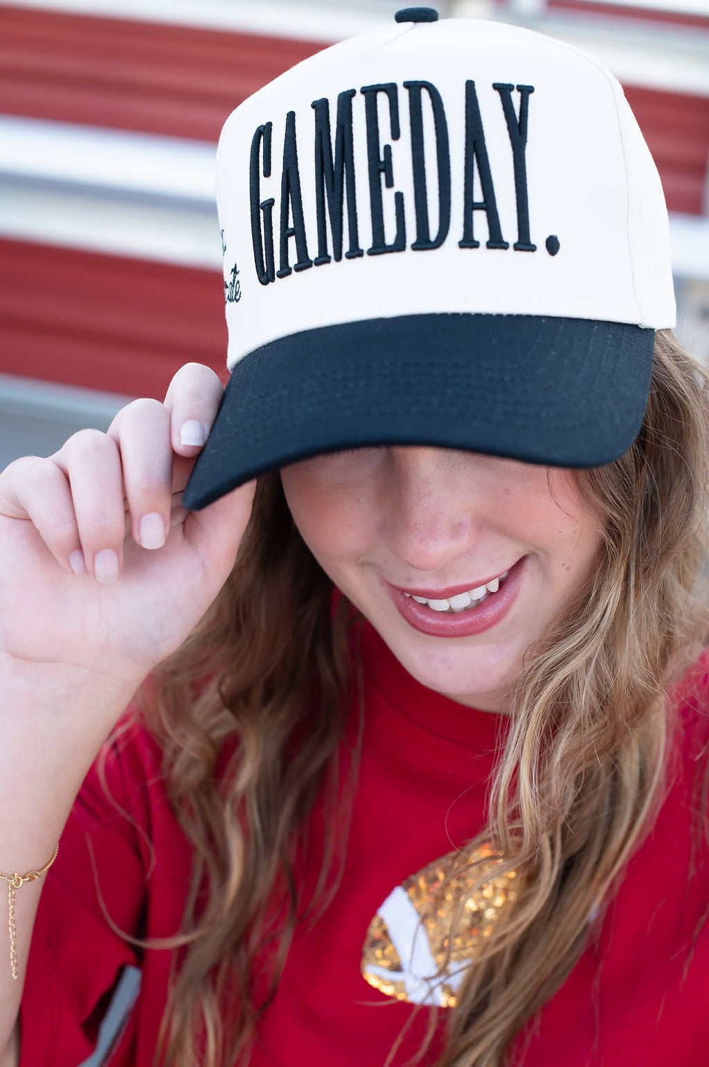 Gameday Black Trucker Hat