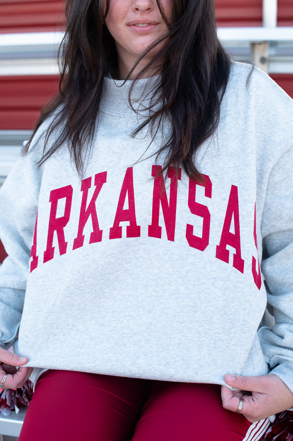 ARKANSAS Mock Neck Reversible Crewneck