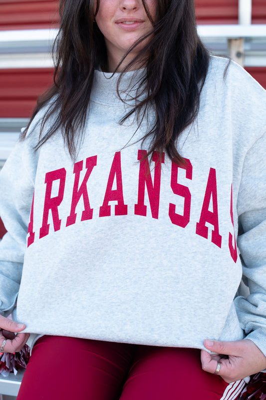 ARKANSAS Mock Neck Reversible Crewneck