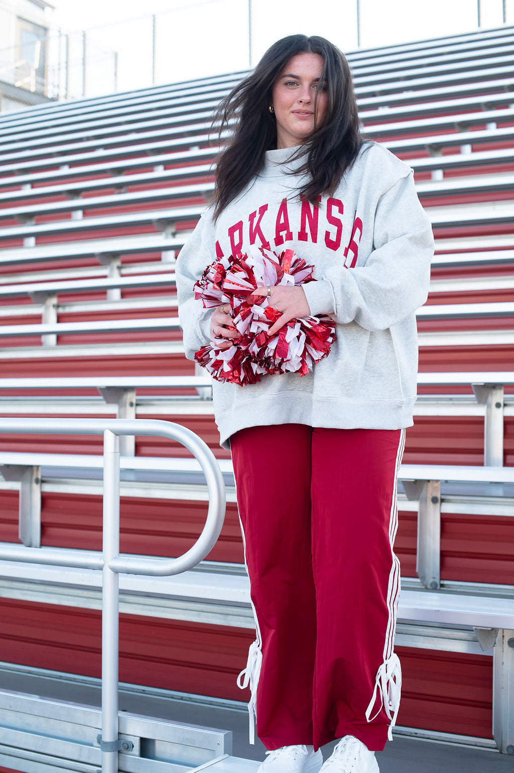 ARKANSAS Mock Neck Reversible Crewneck