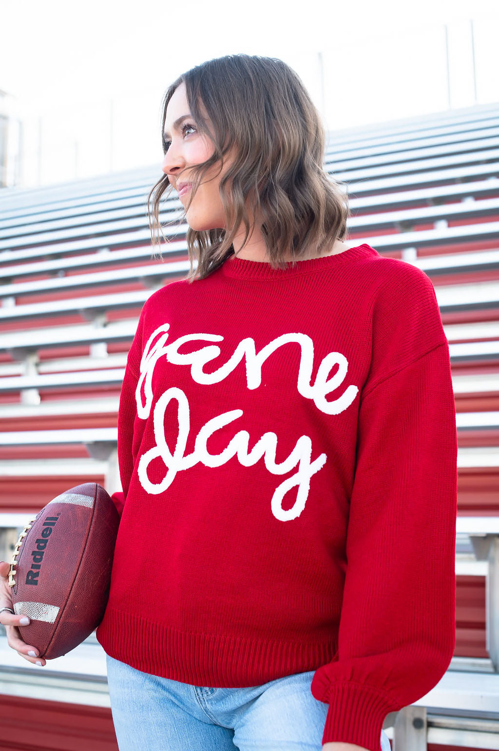 Red Game Day Sweater