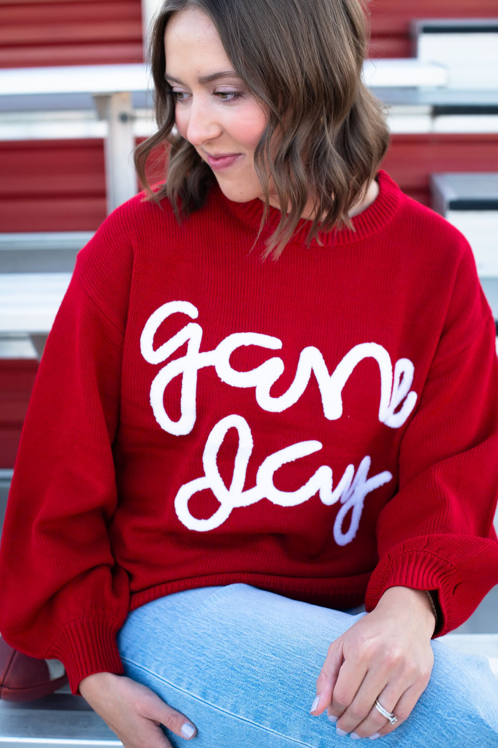 Red Game Day Sweater