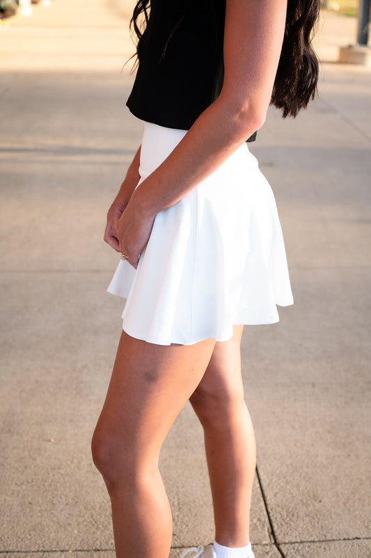 White Athletic Skirt