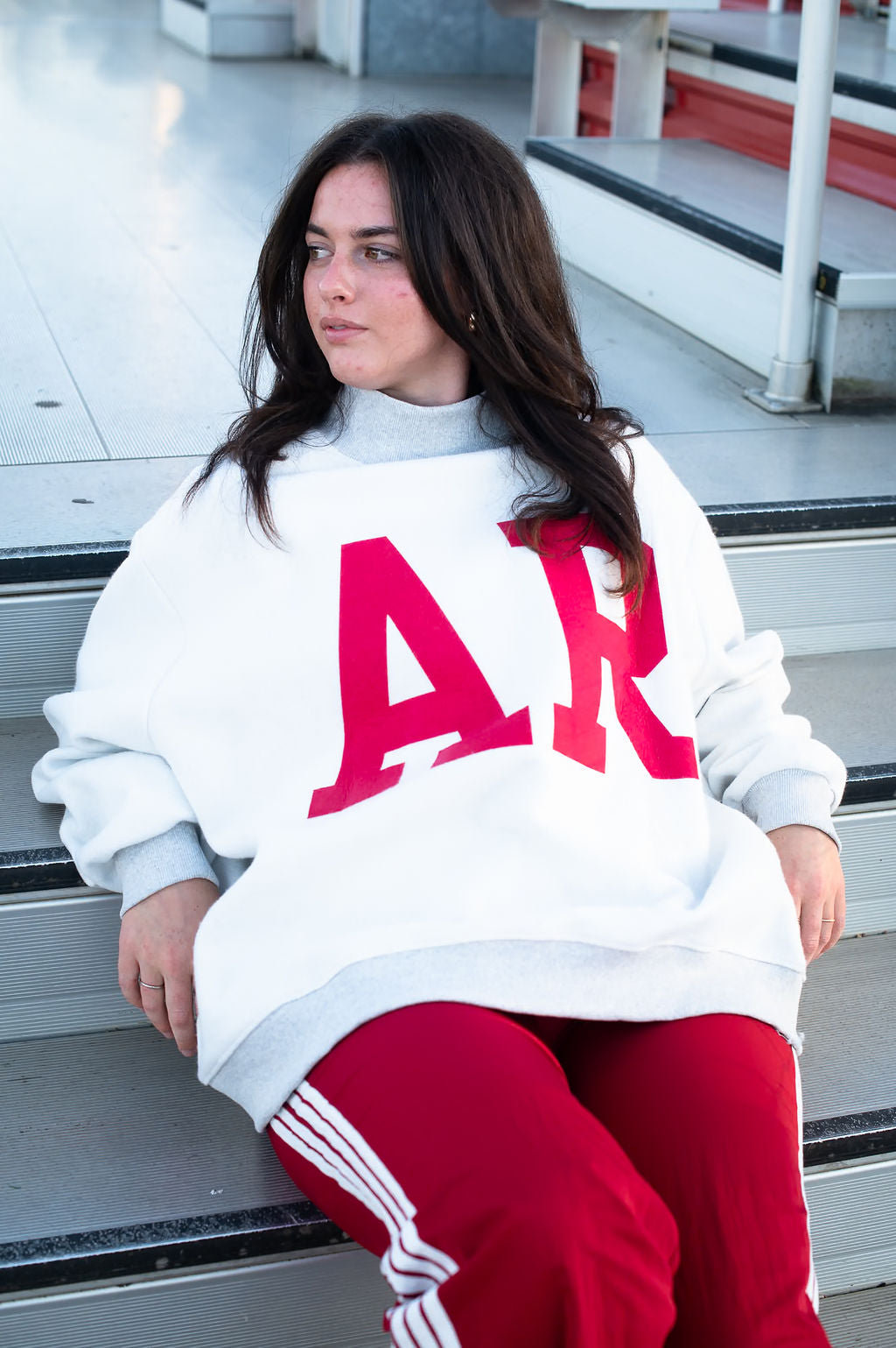 ARKANSAS Mock Neck Reversible Crewneck