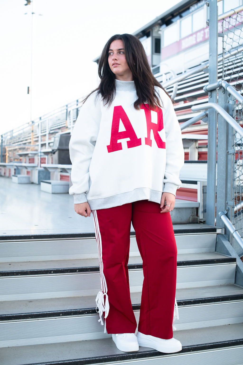 Red Stripe Track Pants