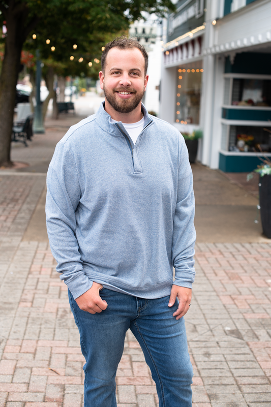 Flag + Anthem Blue Hero 1/4 Zip