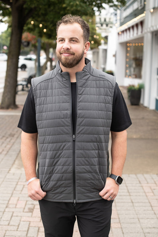 UNRL Vancouver Quilted Vest Green