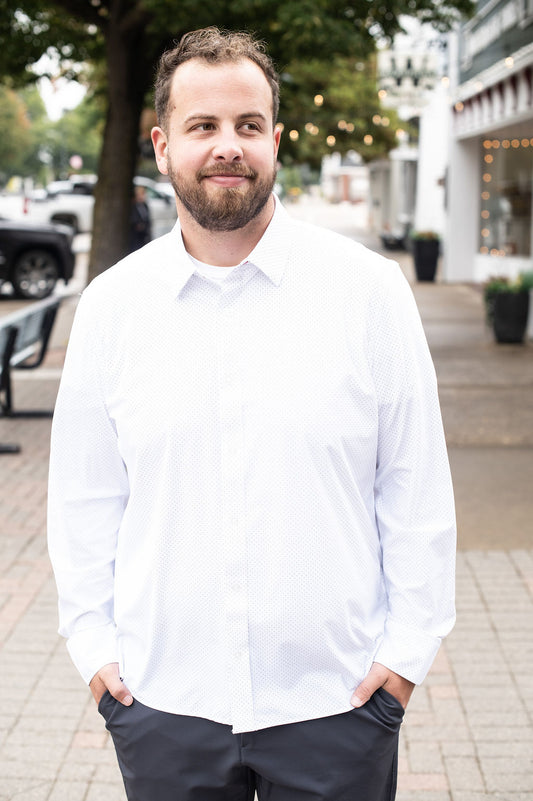 Flag + Anthem Loretto Dot White Button Down