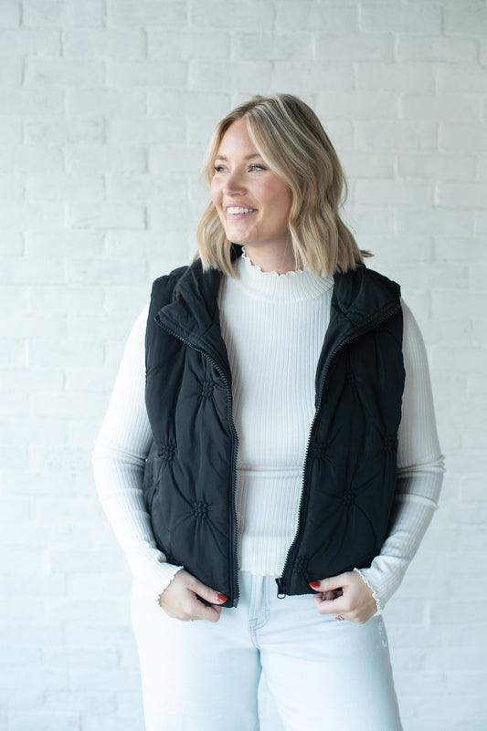 Black Puffer Vest