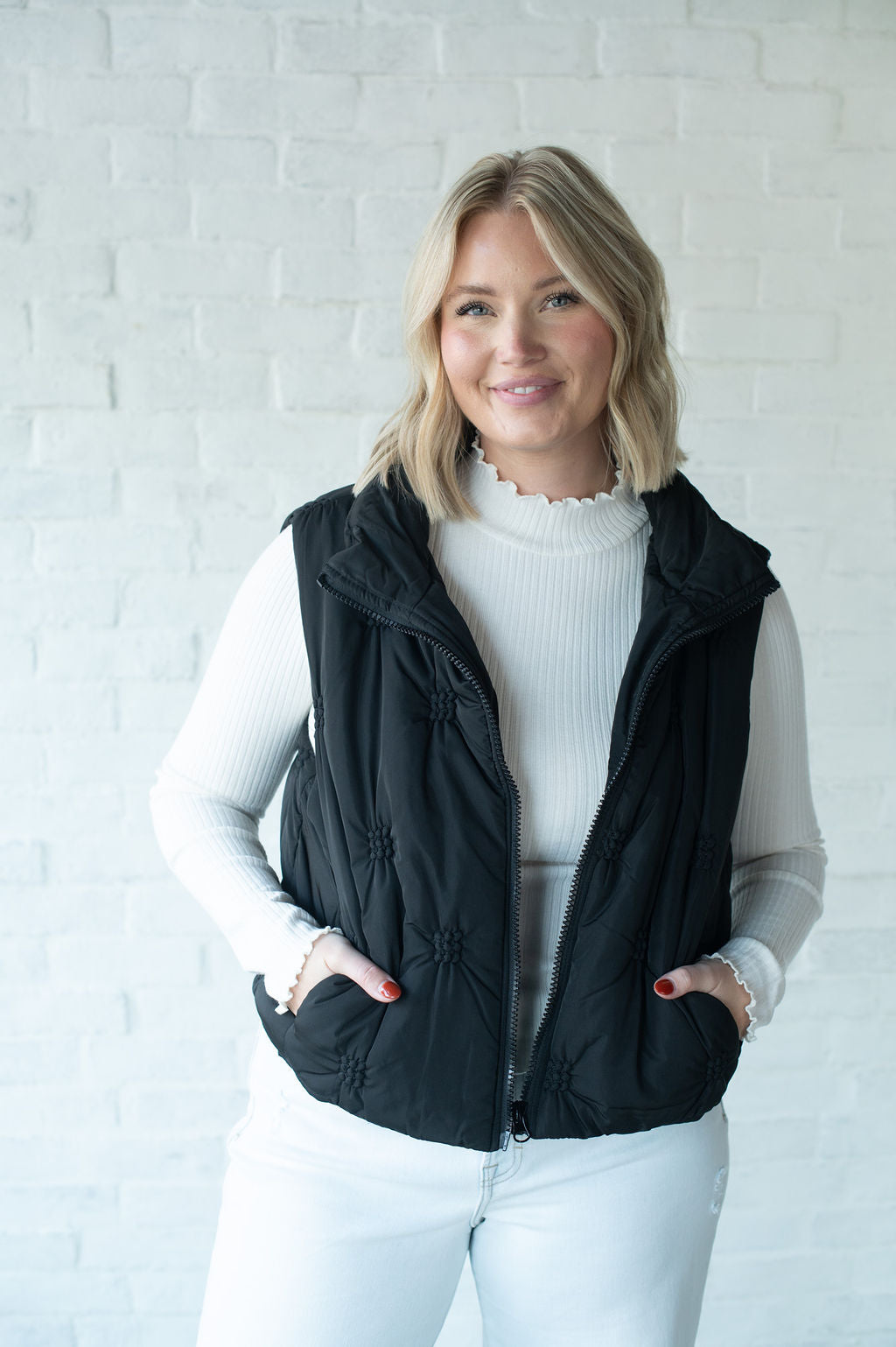 Black Puffer Vest