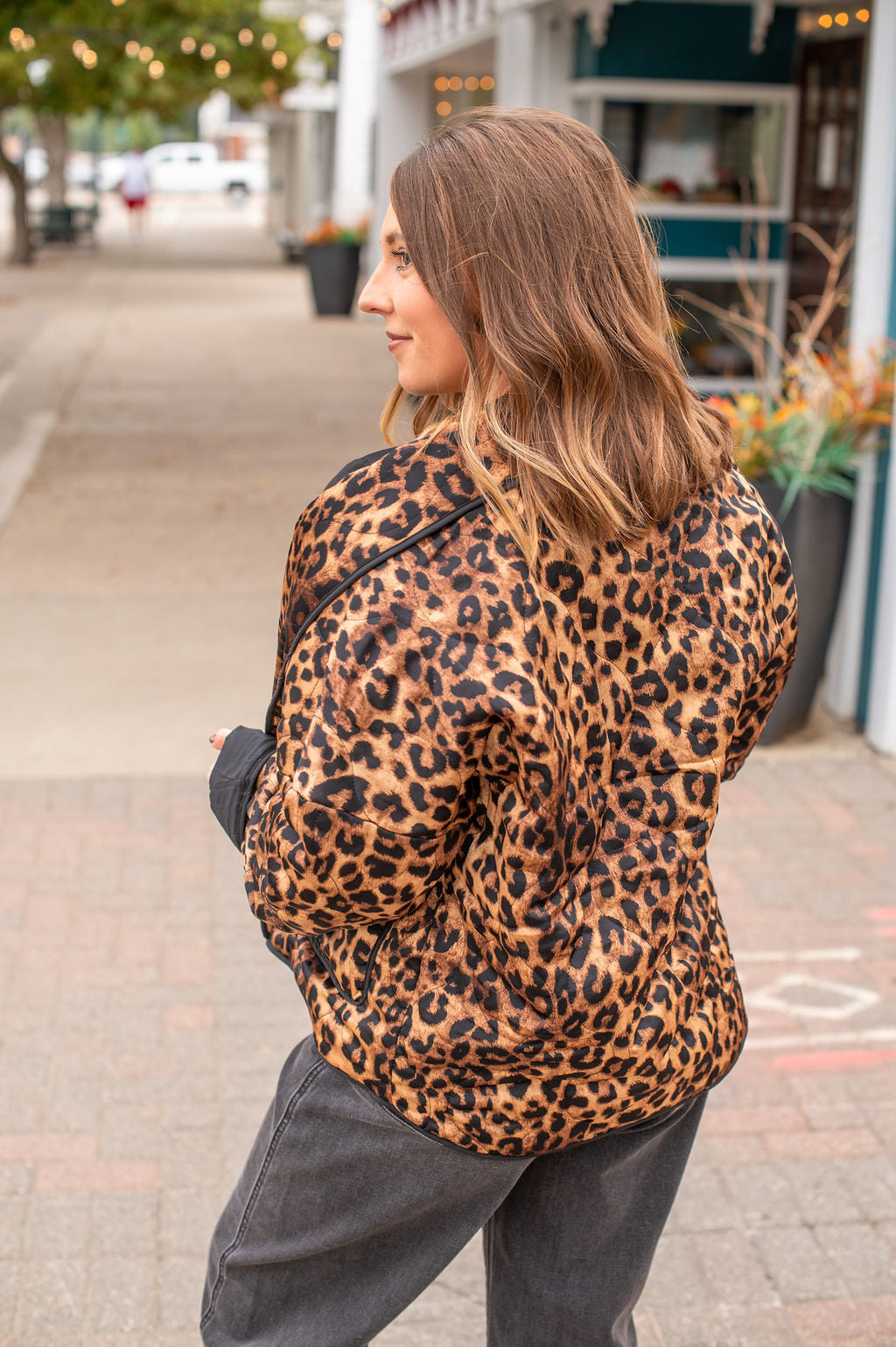 Leopard Quilted Jacket