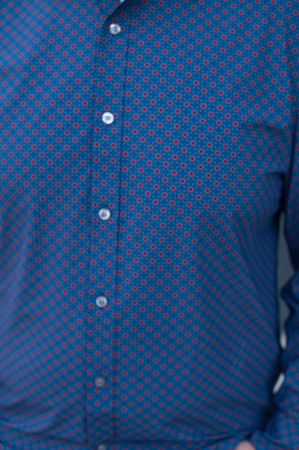 Flag & Anthem Red + Navy Amos Button Down