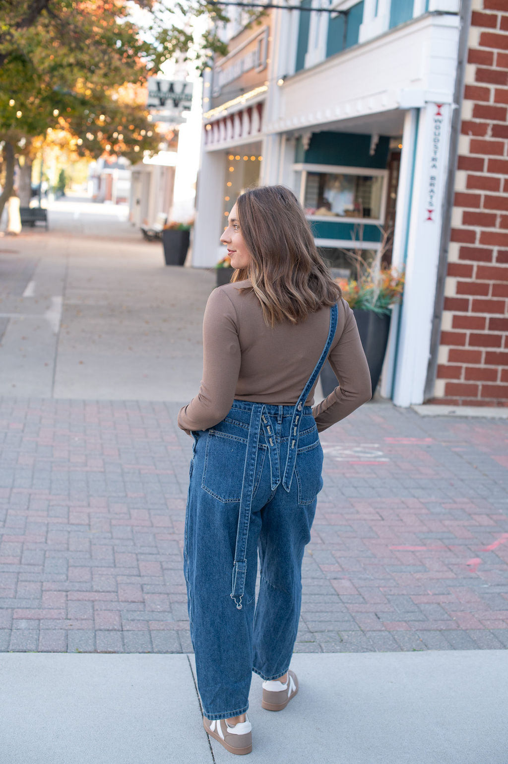 Denim Overalls Dark Wash
