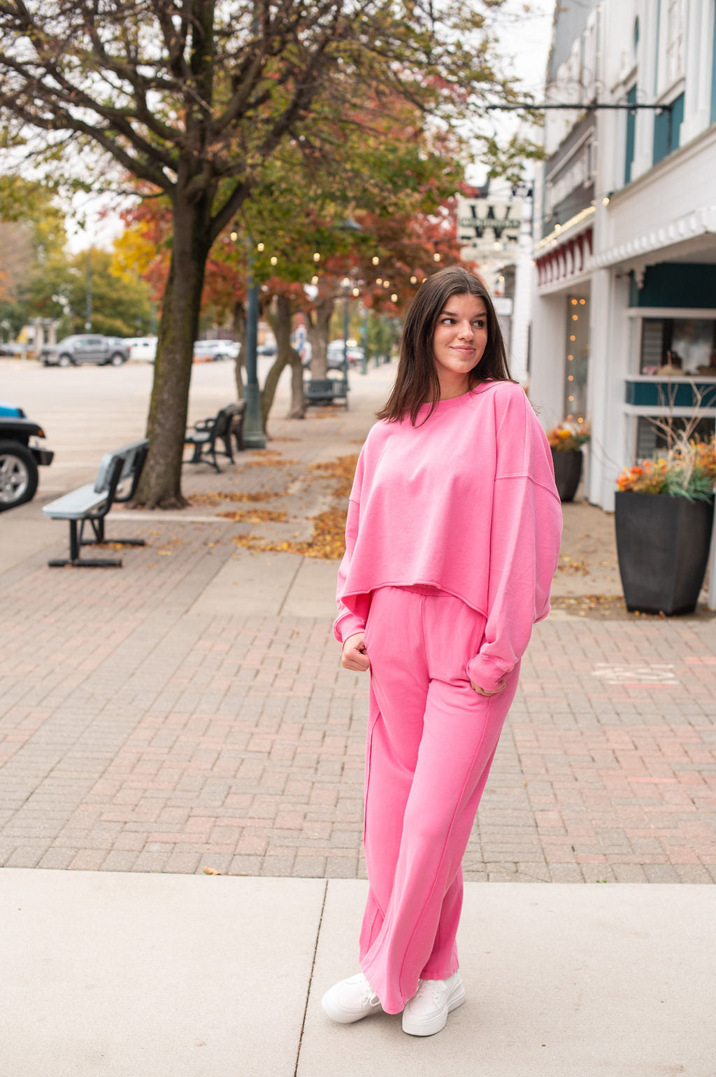 Hot Pink Flowy Pants