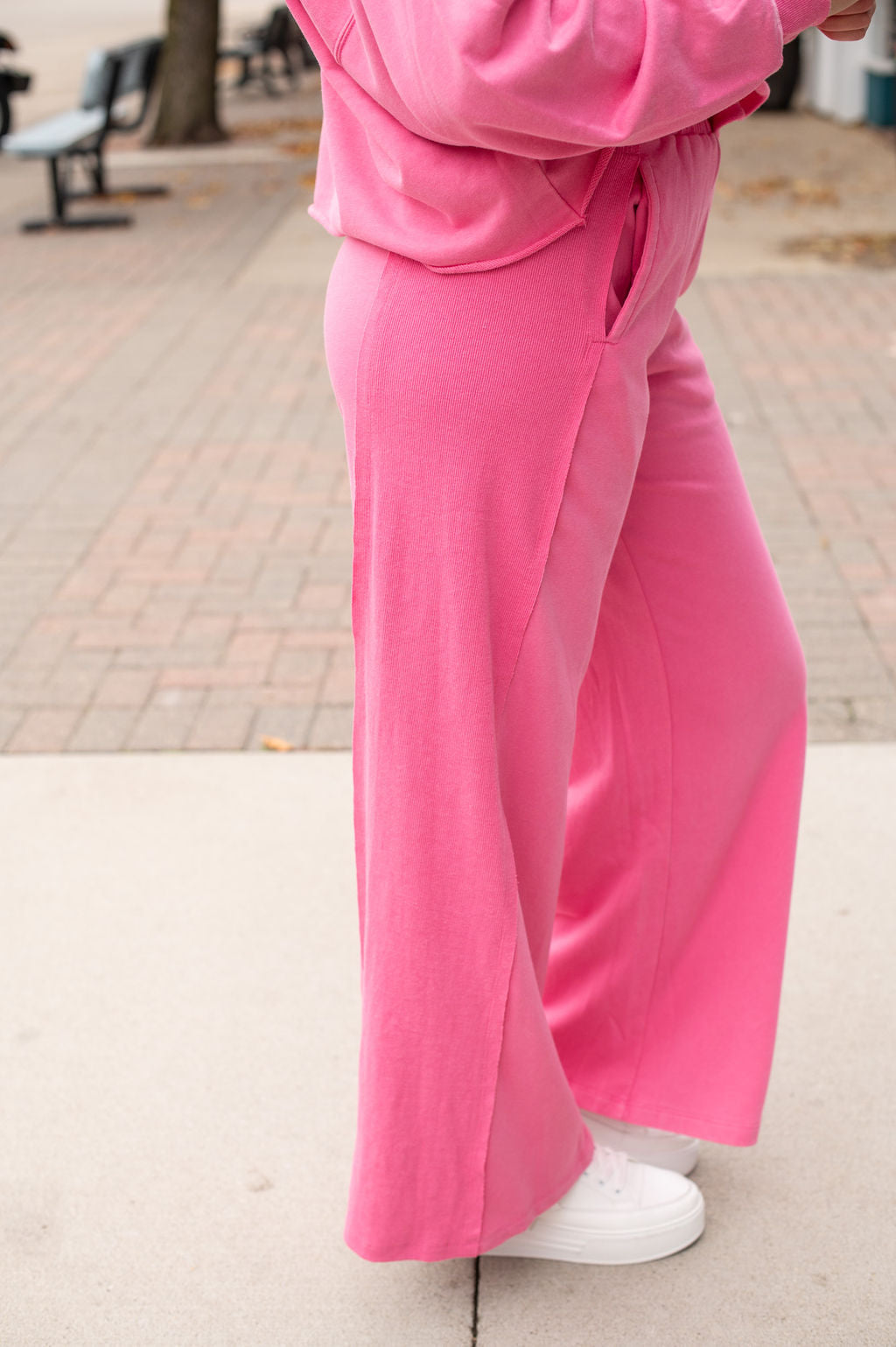 Hot Pink Flowy Pants