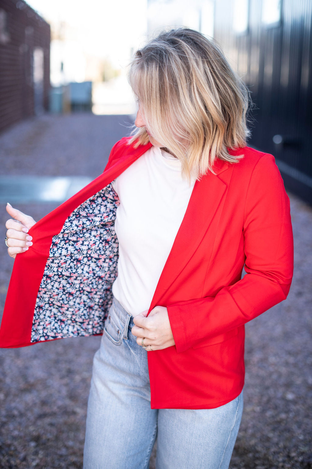 Scarlet Red Blazer