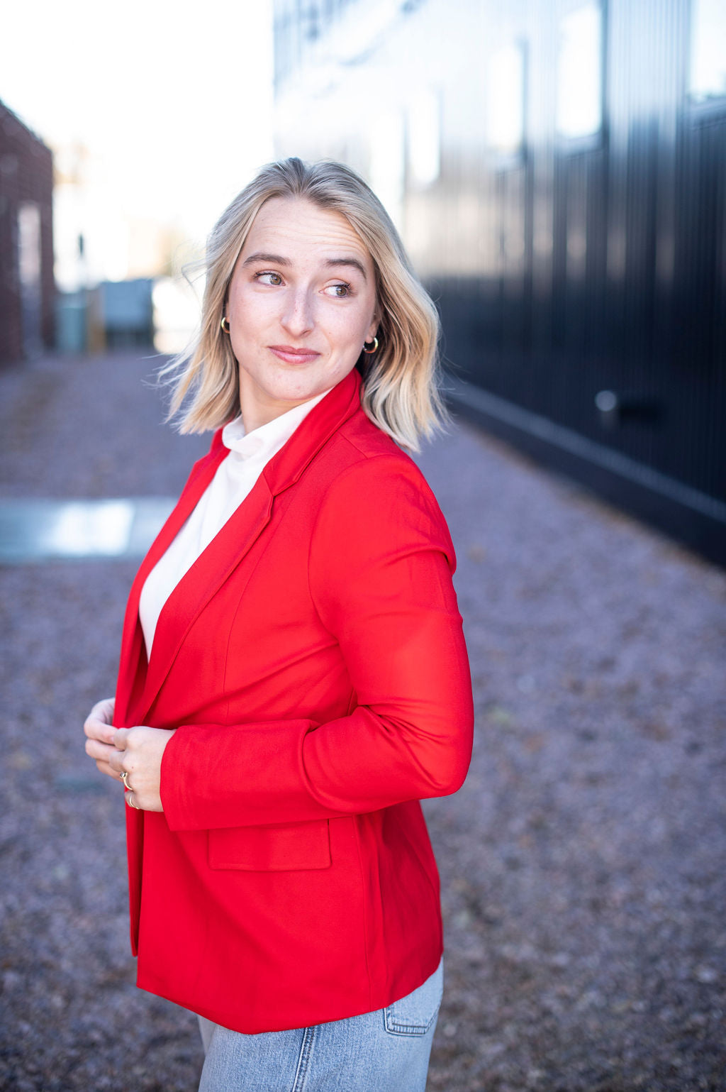 Scarlet Red Blazer