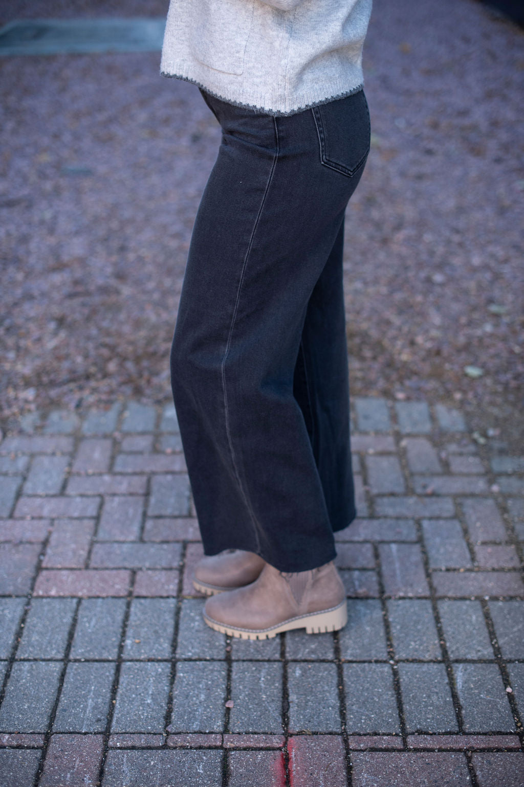 Hidden Black Nori Wide Leg Jeans