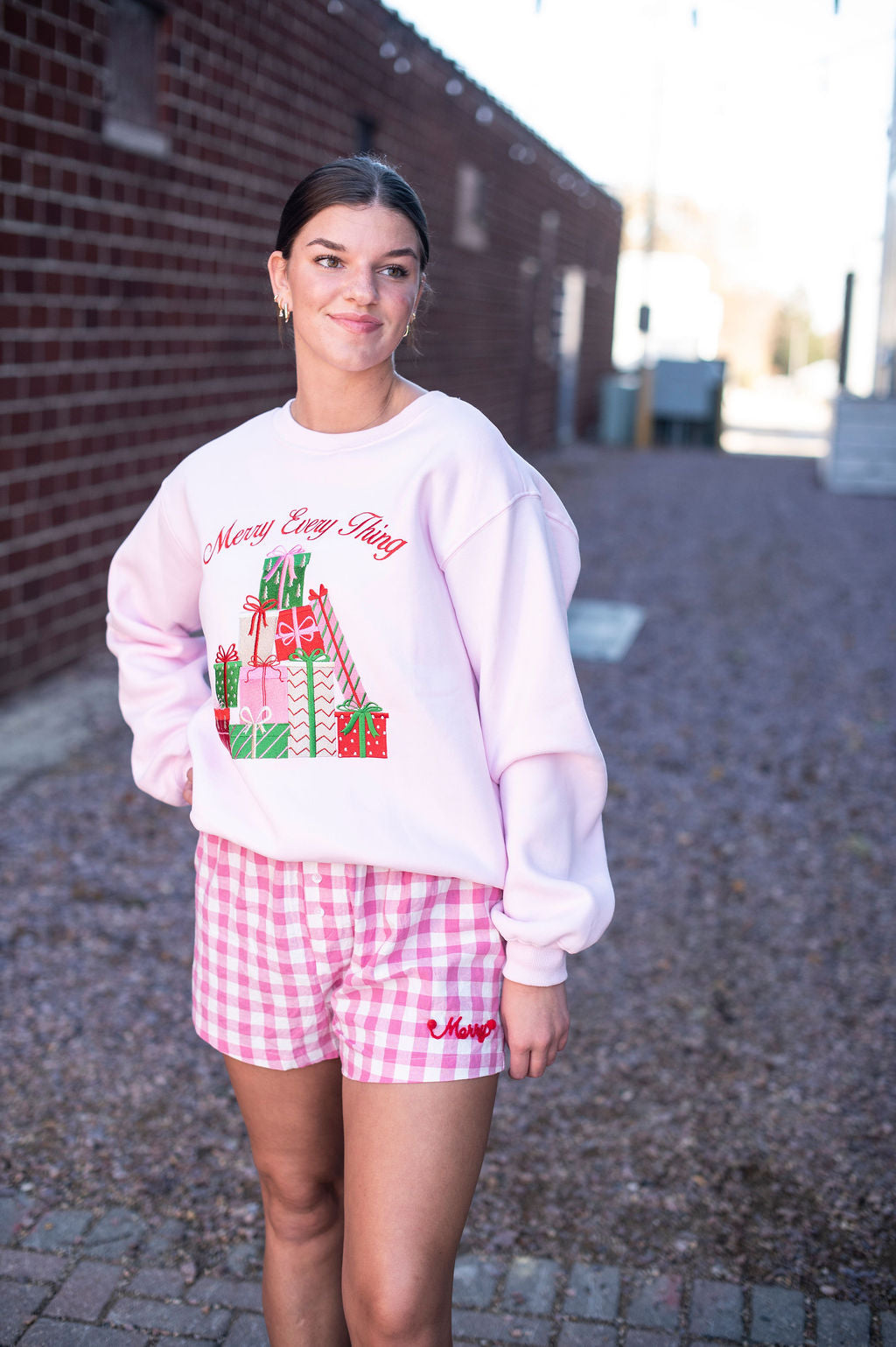 Pink Merry Everything Crewneck