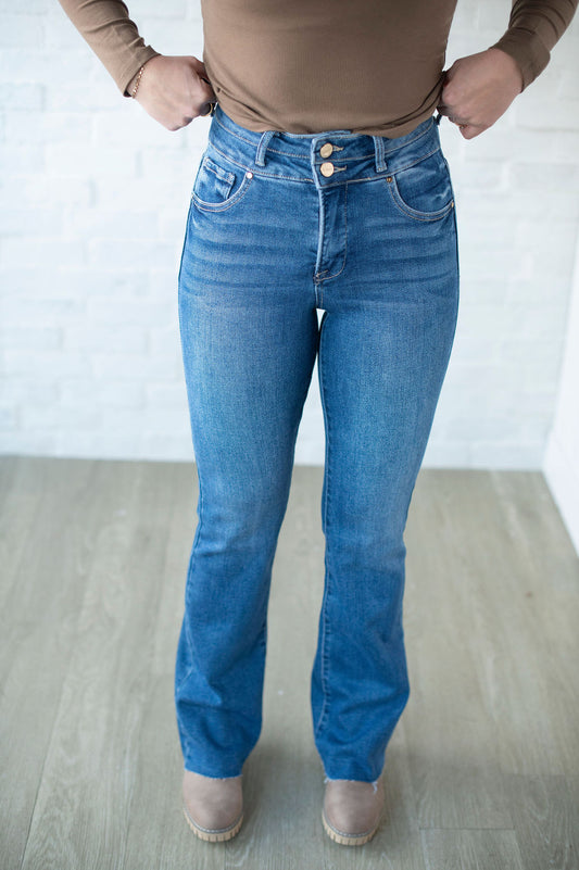 Risen Double Button Jeans