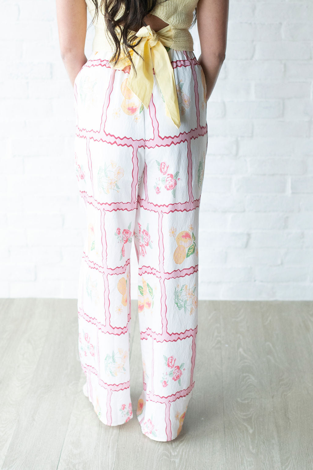 Floral Linen Pants