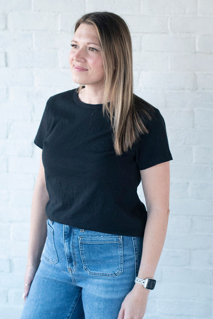 Be Cool Basic Black Tee