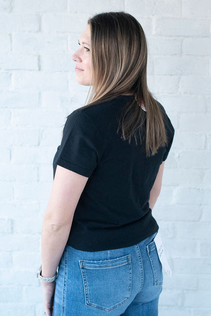 Be Cool Basic Black Tee